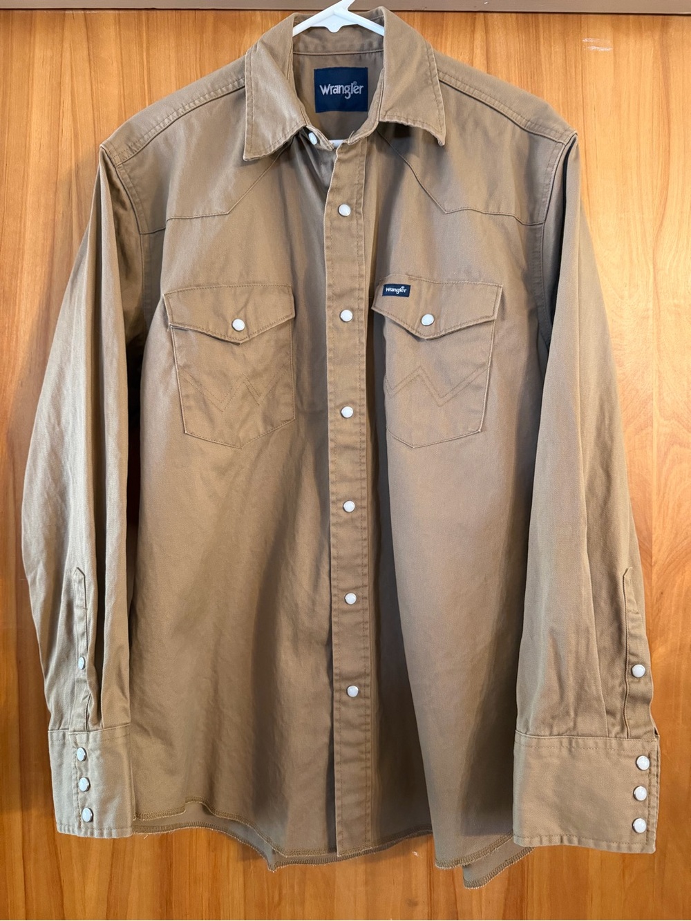 Wrangler Men's Brown Snap-Front Western Shirt